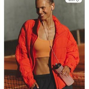 FP Movement by Free People Bright Orange Puffer Jacket